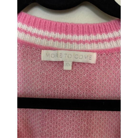 Revolve More To Come Bonnie Cardigan SZ XS Pink Peppy Plaid Coquette Gold Button - Picture 4 of 8